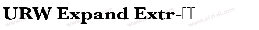 URW Expand Extr字体转换